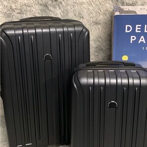 Delsey Paris 2 Piece Gray Luggage Set.#73